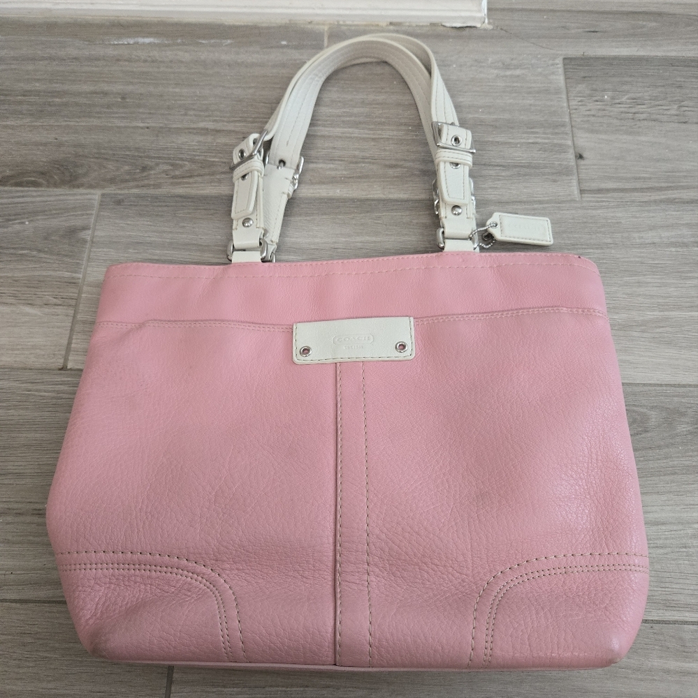 Vintage Pink Coach Bucket Bag